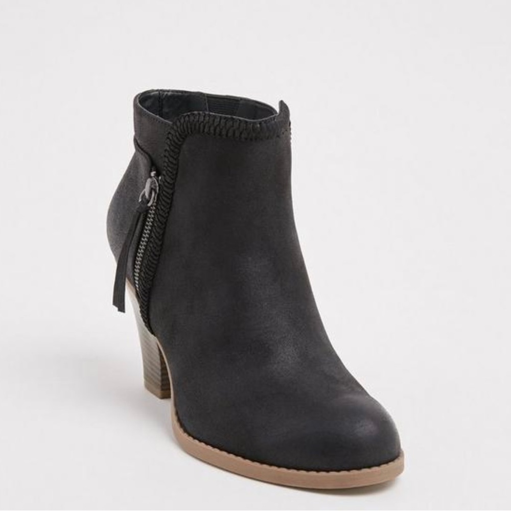 Braided Cone Heel Bootie (WW) SKU #12277448